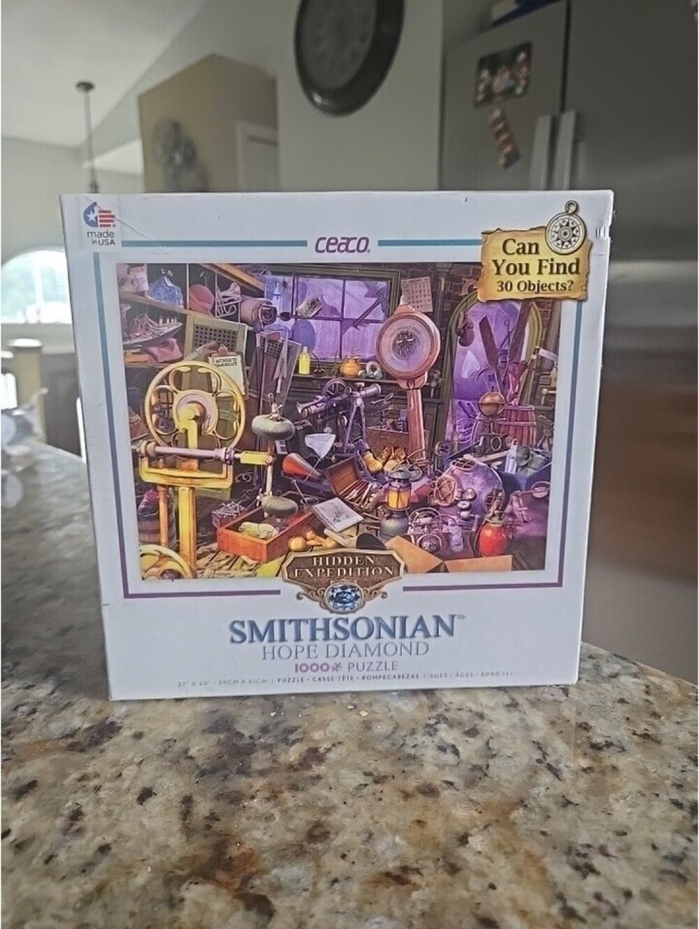 Ceaco  SMITHSONIAN HOPE DIAMOND Hidden Object 1000 piece jigsaw puzzle NIB NEW